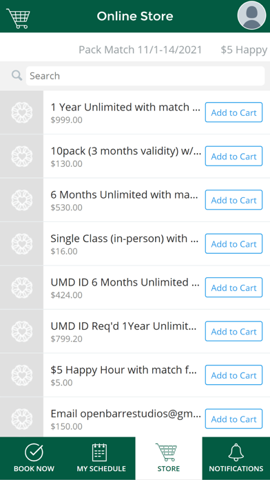 OpenBarre, LLC Screenshot