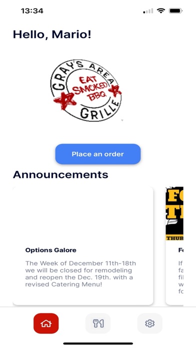 Gray's Area Grille Screenshot