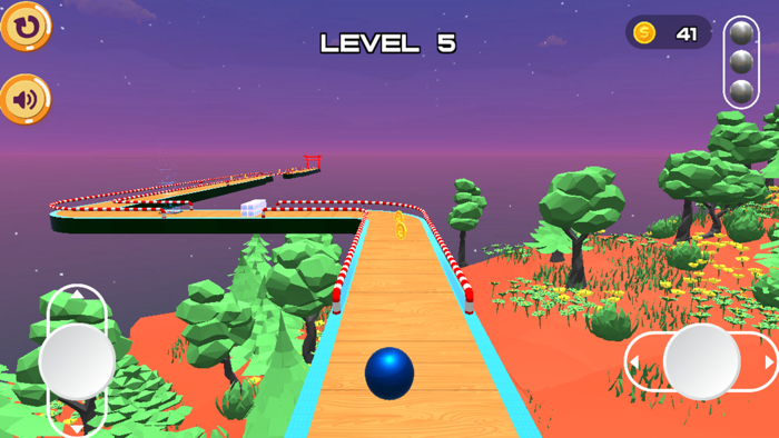 Rolling Balls in Forest