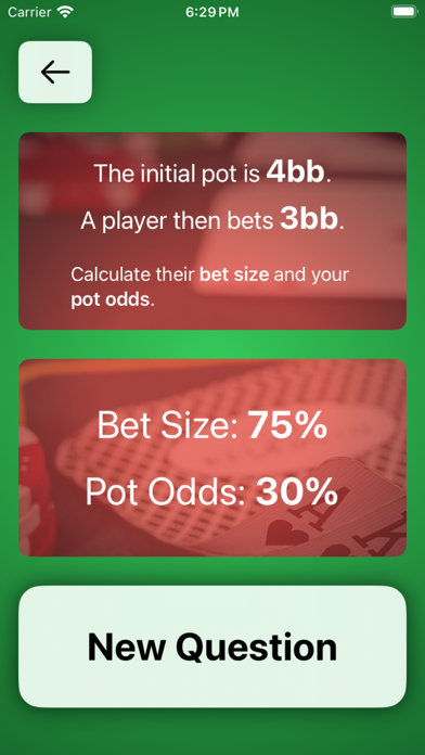 Pot Odds Pro - Poker Trainer Screenshot
