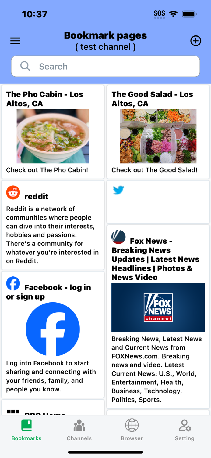 Page Org - manage bookmarks