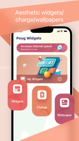 Poug Widgets-Charge&Wallpaper screenshot