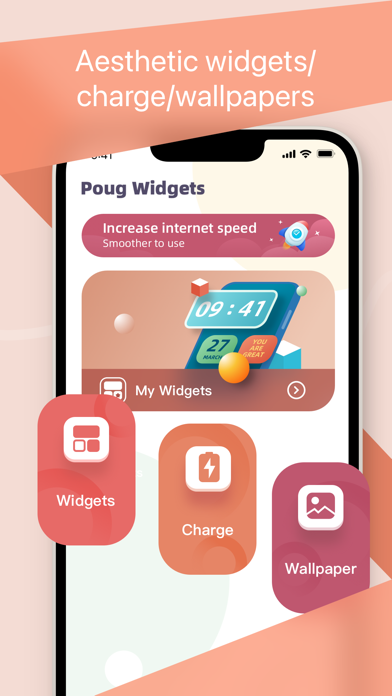 Poug Widgets-Charge&Wallpaperのおすすめ画像1