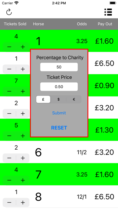 Race Night - Tote Calculator Screenshot