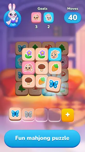 Rabbit Tiles: Mahjong Puzzle screenshot 1