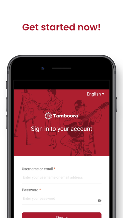 Tamboora - Art Social Network Screenshot