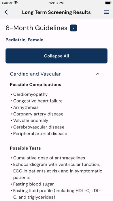 Transplant (HCT) Guidelines Screenshot