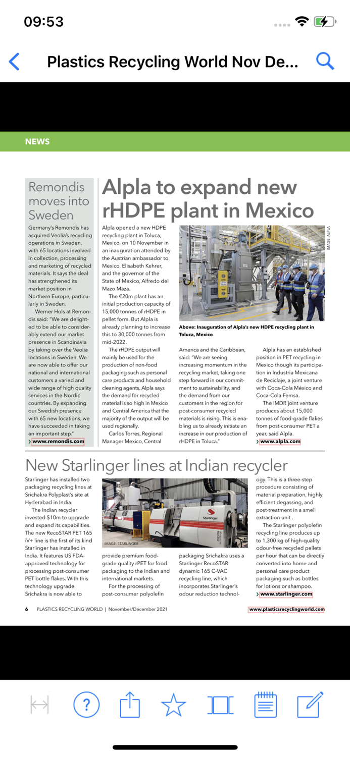 Plastics Recycling World