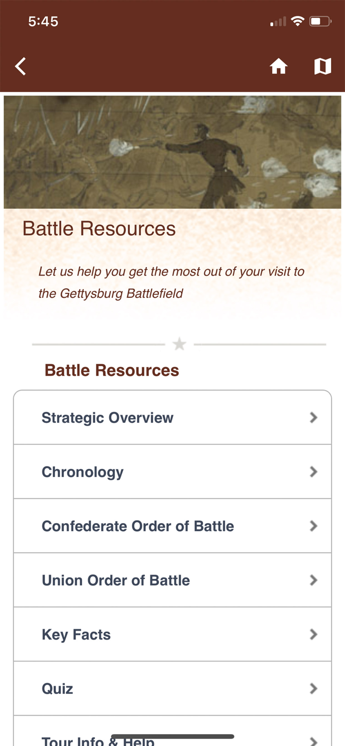 Gettysburg Battle App