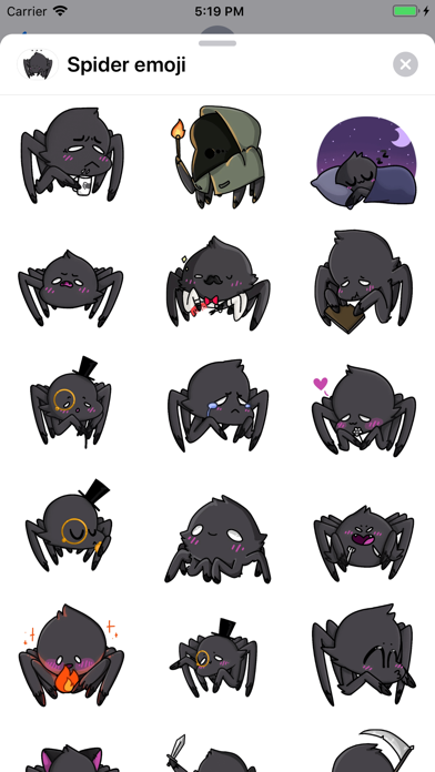 Spider - Emoji and Stickers Screenshot