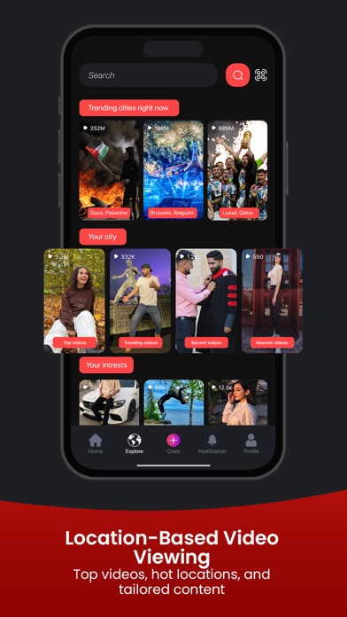 Redz: Explore content nearby Screenshot