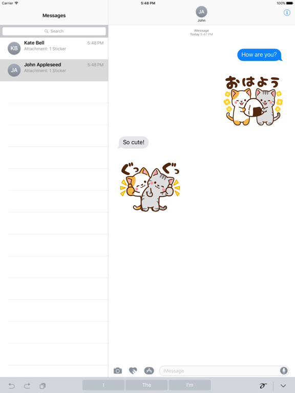 Screenshot #4 pour ミル&モカ 動く毎日使えるスタンプ