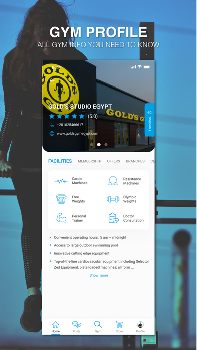 CairoGymsApp Screenshot