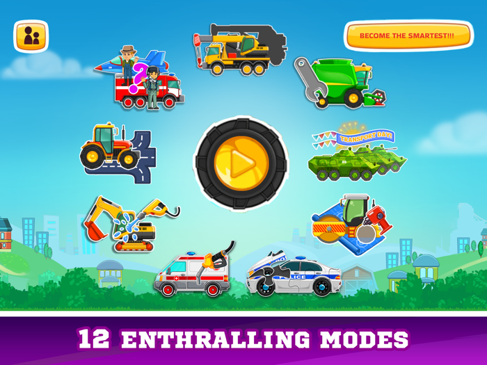 Car games repair truck tractor