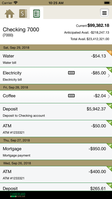 Cumberland Federal Mobile Biz Screenshot