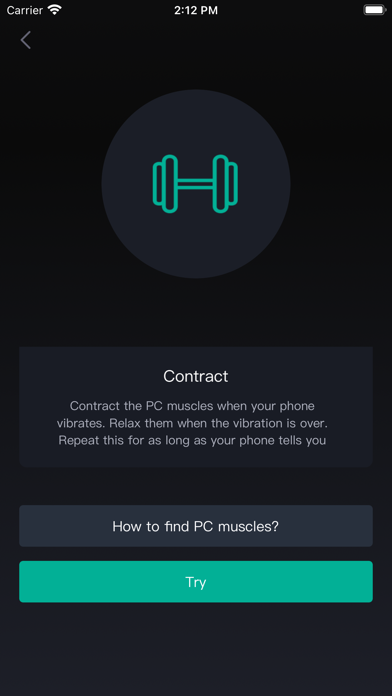 Kegel plan for men's health Screenshot