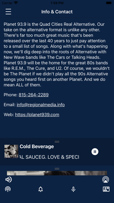 Planet 93.9 Quad Cities Screenshot
