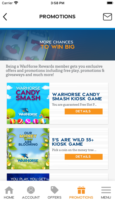 WarHorse Casino Screenshot
