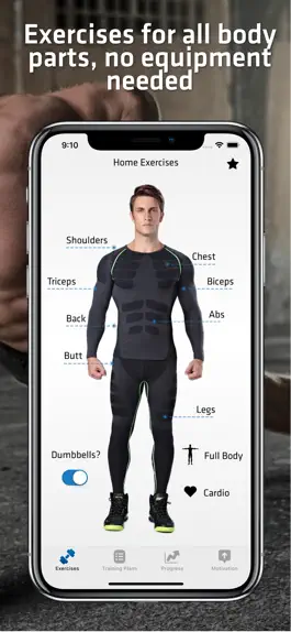 Game screenshot Men's Home Workouts apk