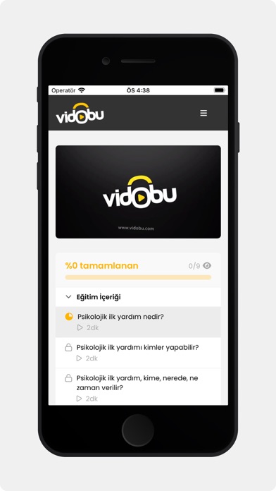 Vidobu - Eğitim Screenshot
