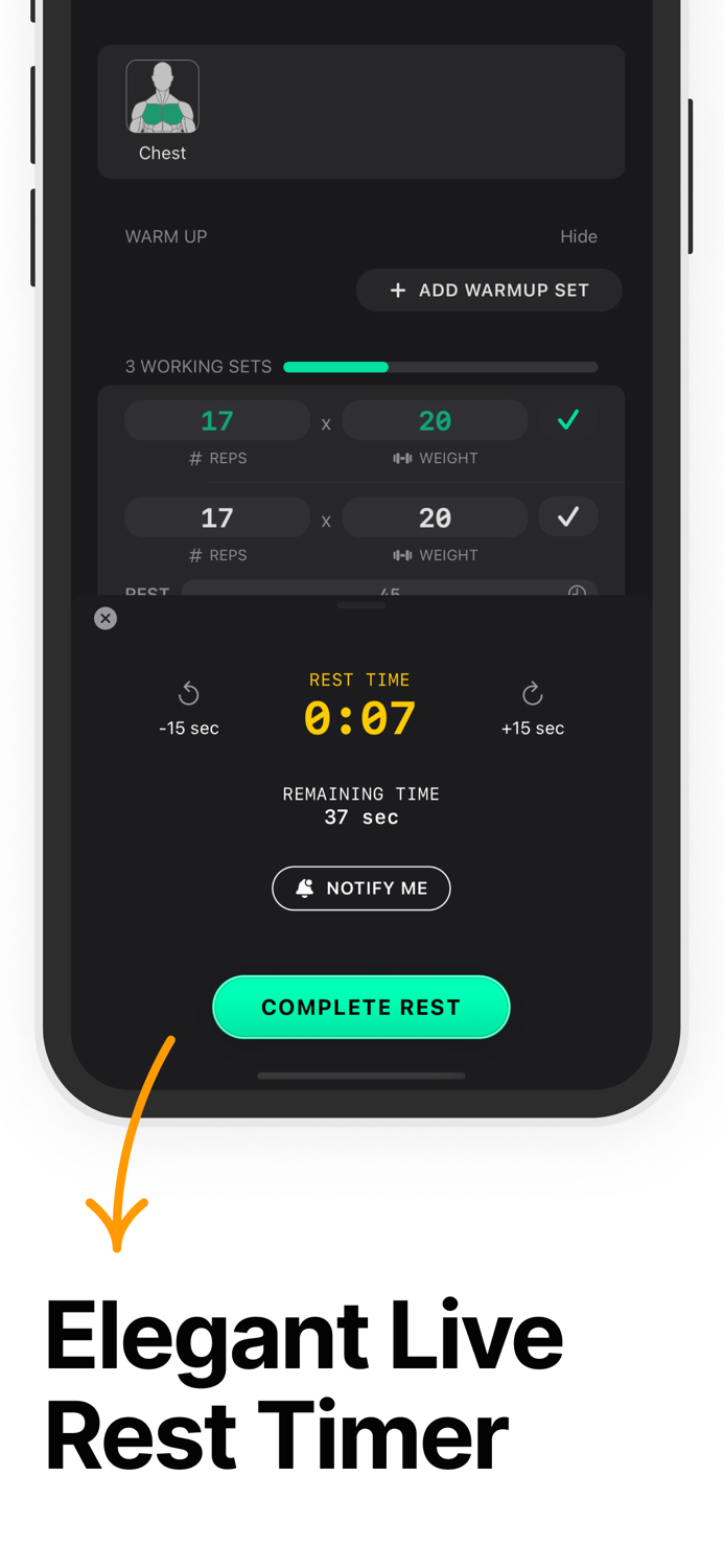 Rest Track Workout Timer