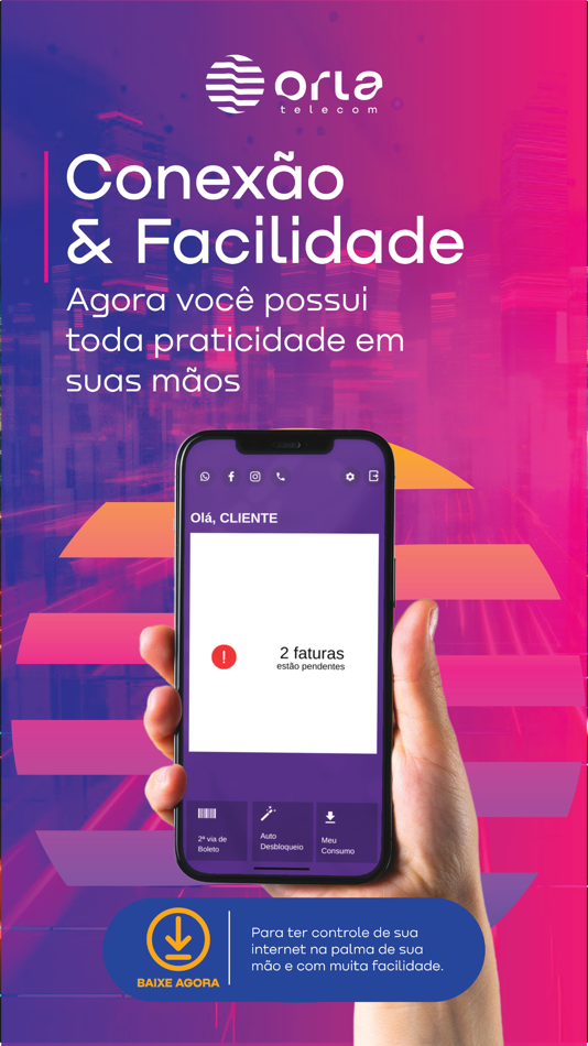 #1. OrlaTelecom (iOS) 由: HubSoft