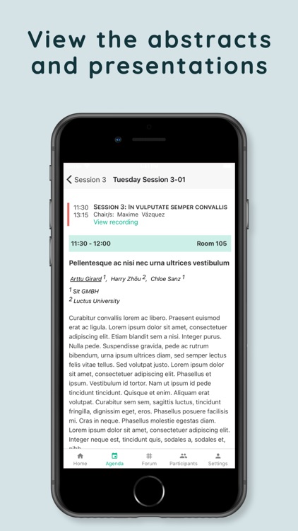 ComsApp, conference app