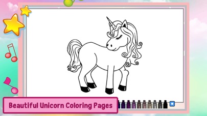 Unicorn Coloring Games Kids Screenshot