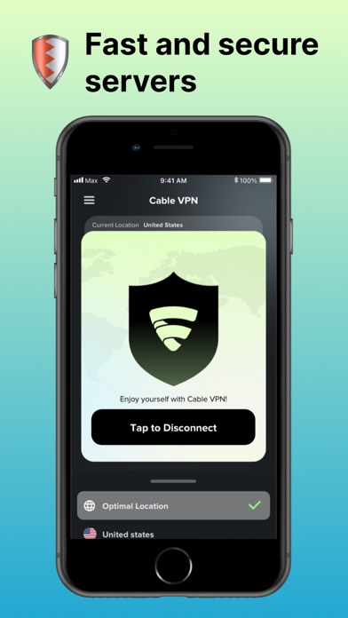 Cable VPN - Secure & Fast VPN Screenshot