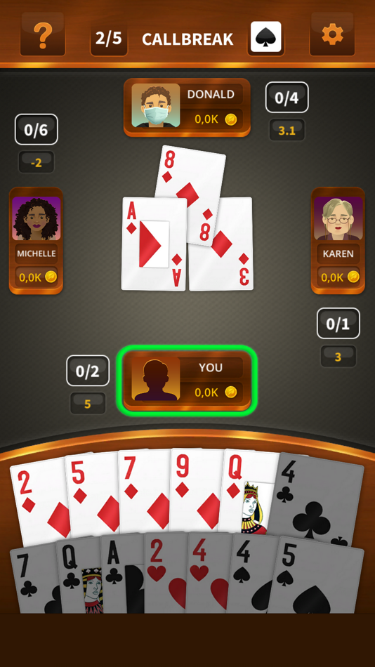 #1. Callbreak HD (iOS) 由: Alper Mobile Software Limited