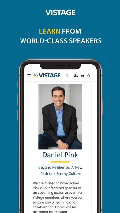 My Vistage Screenshot