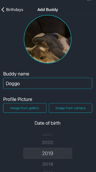 BuddyBot - birthday reminder Screenshot