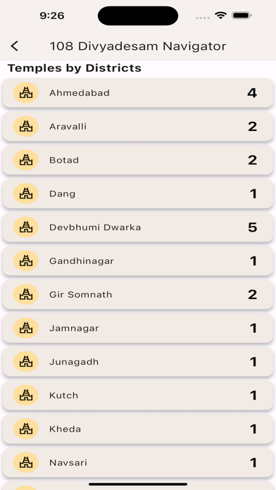 108 Divyadesam Navigator Screenshot