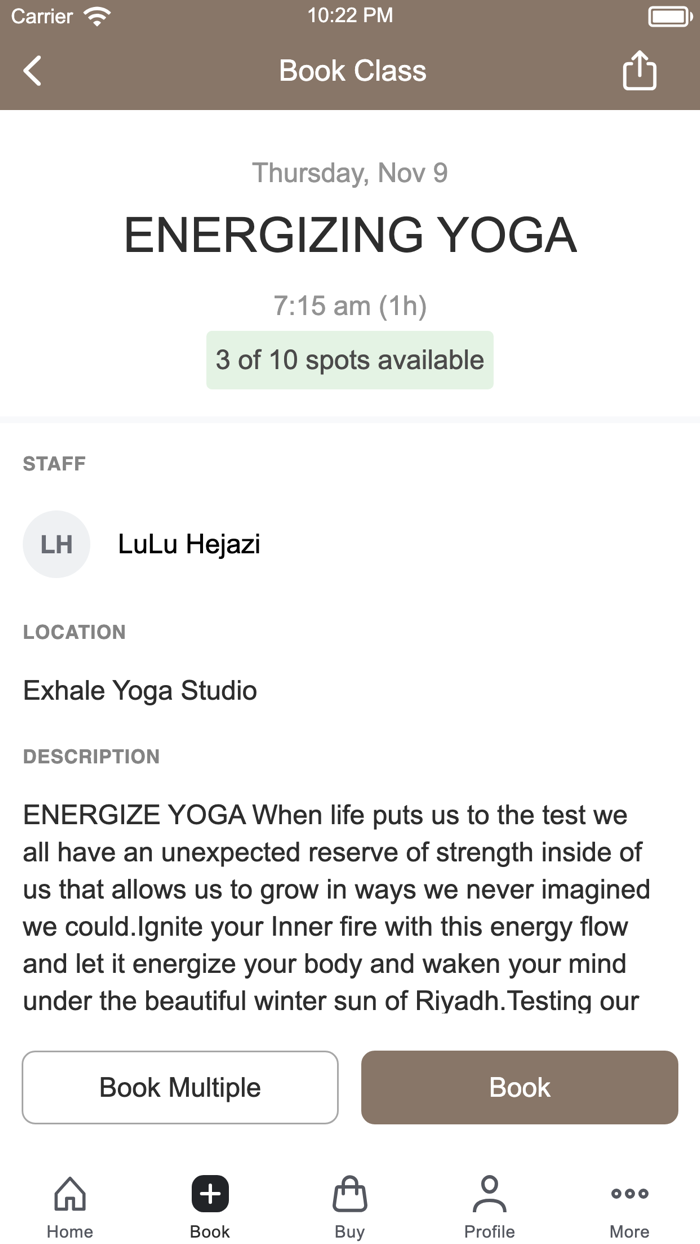 Exhale Yoga Studio