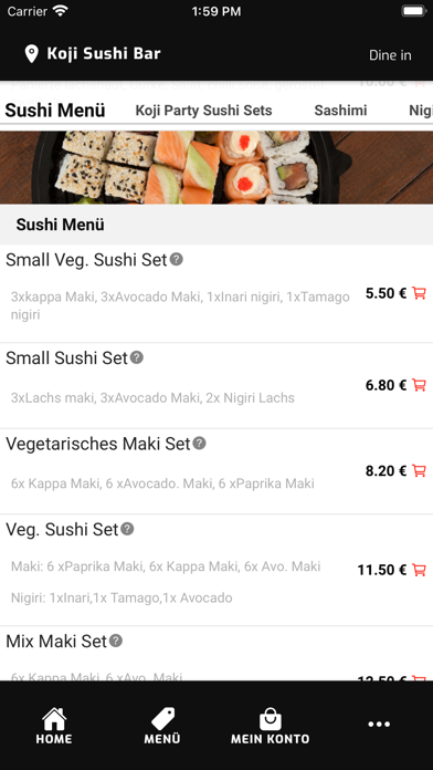 Koji Sushi Bar Screenshot