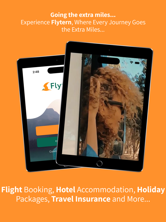 Flytern - Flights & Hotels iPad screenshot 1 - Travel app