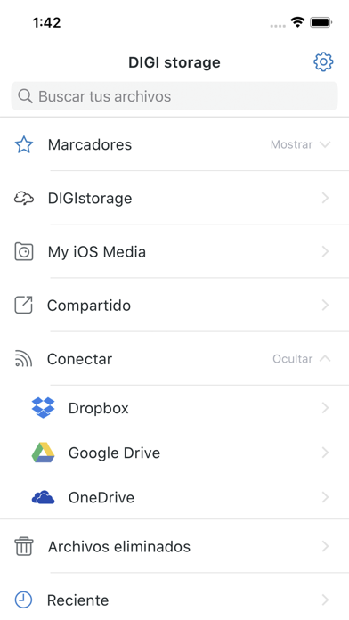 DIGI storage España Screenshot