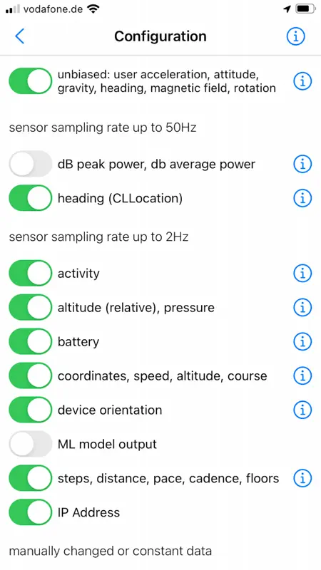 SensorLog screenshot 5 of 10