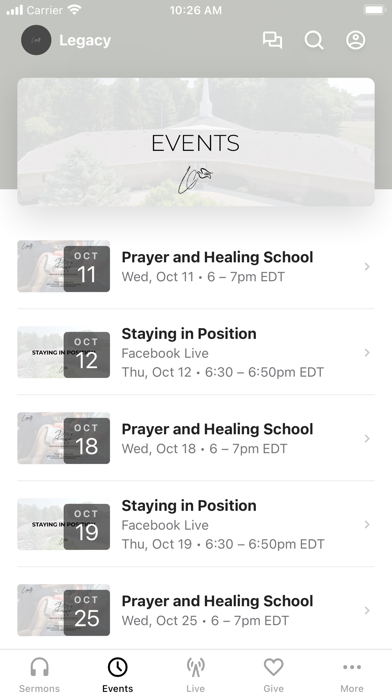 Legacy Church Crawfordsville Screenshot