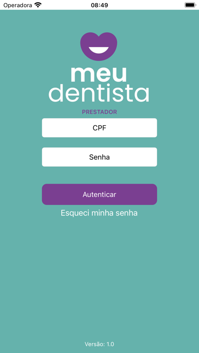 MEU DENTISTA - PRESTADOR Screenshot