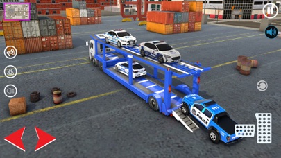 US Police Car Transporter Game Screenshot