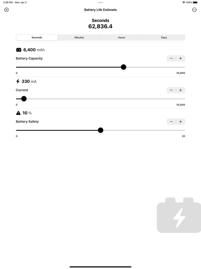 Battery Life Estimate