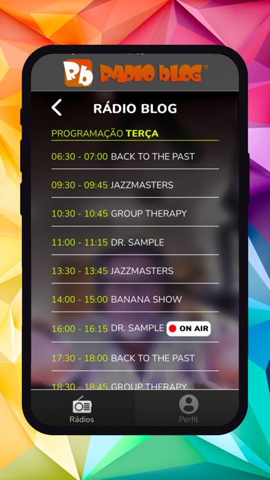 Radio Blog Screenshot