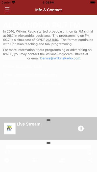 KWDF FM 99.7 Screenshot