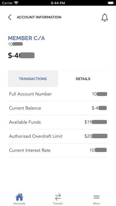 Blue Creek Credit Union Screenshot