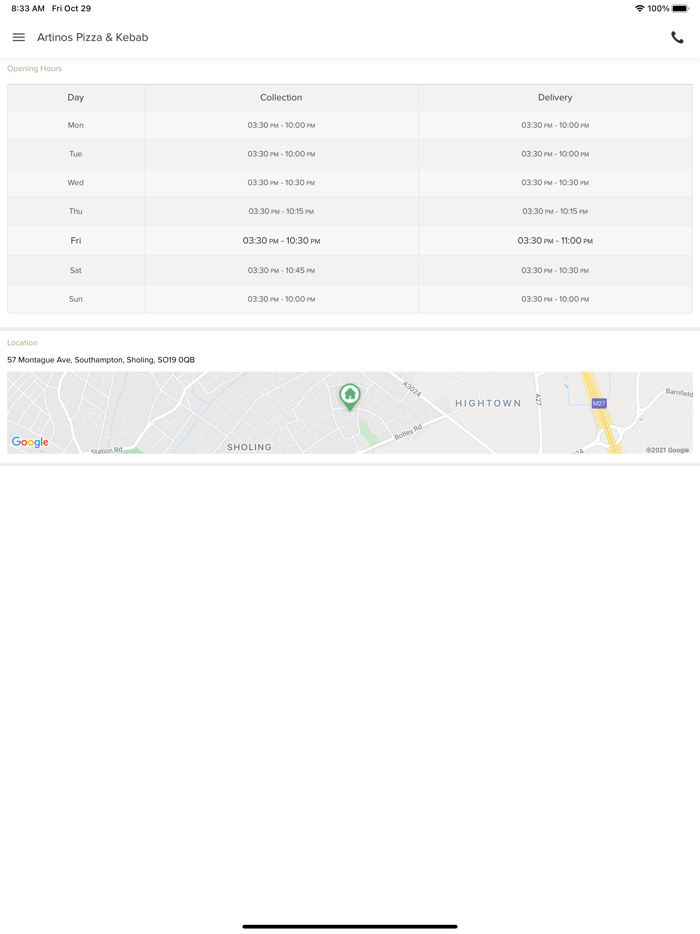 Artinos Pizza and Kebab