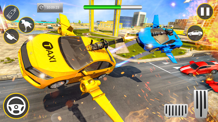 Flying Taxi Robot Game