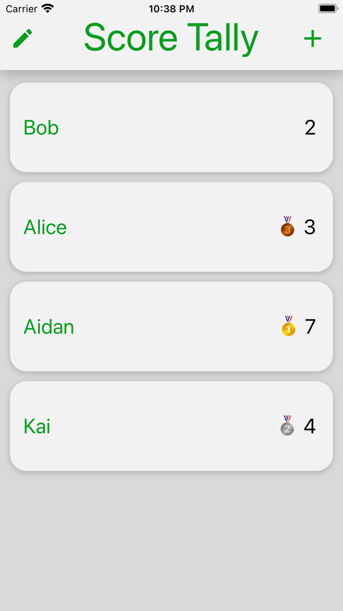 Score Tally - Score Tracker