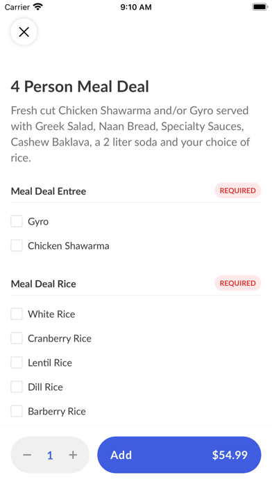 Pasha Mediterranean Grill Screenshot