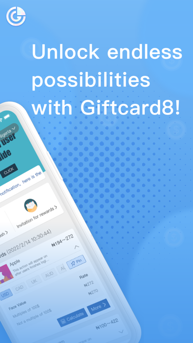 Giftcard8-Sell Gift Cards Screenshot
